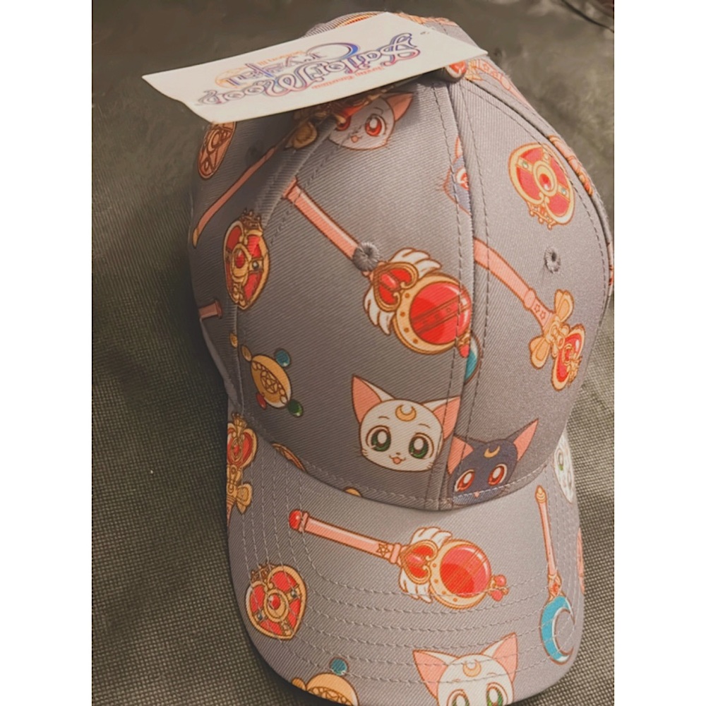 SAILOR MOON LUNA & WAND SNAPBACK HAT